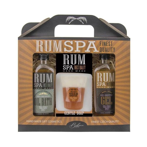 Kosmetická sada rum spa - gel, mýdlo a šampon